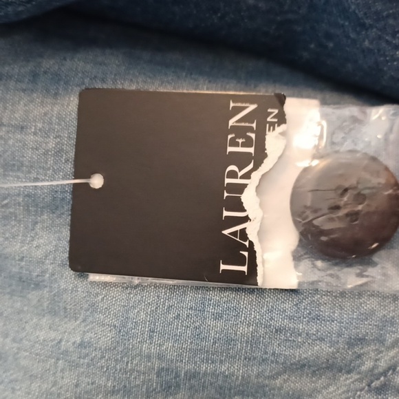 Lauren Ralph Lauren Denim Blazer Jacket NEW - Picture 5 of 13